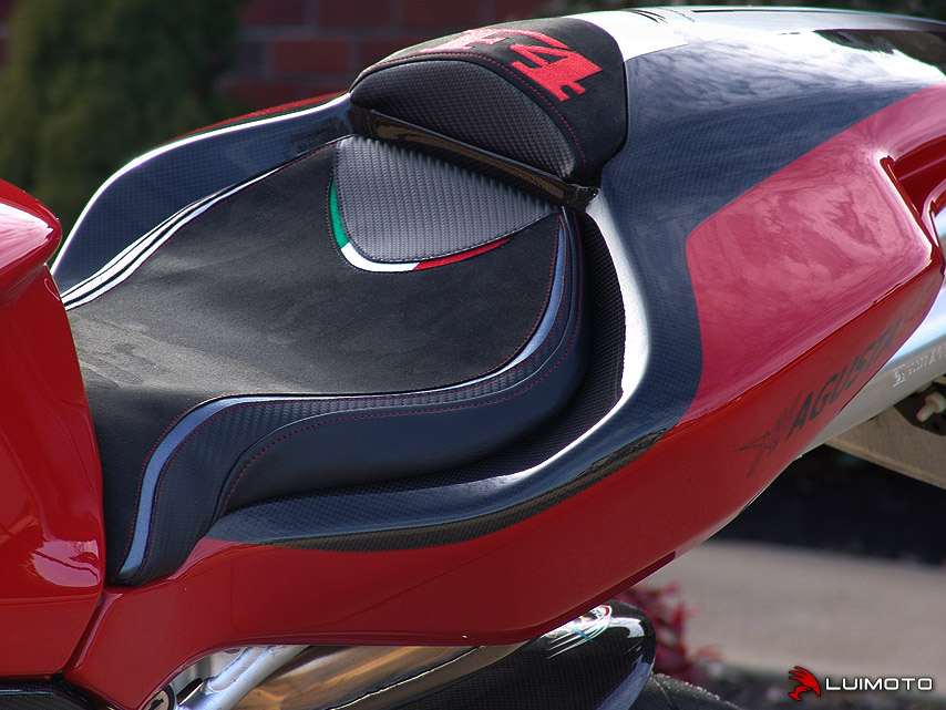 LUIMOTO (Team Italia Suede) Rider Seat Cover for the MV AGUSTA F4